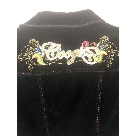 Coogi Girl’s Jacket Size Large (12/14) Elegant Velour Black. Fully Lined - Picture 6 of 11